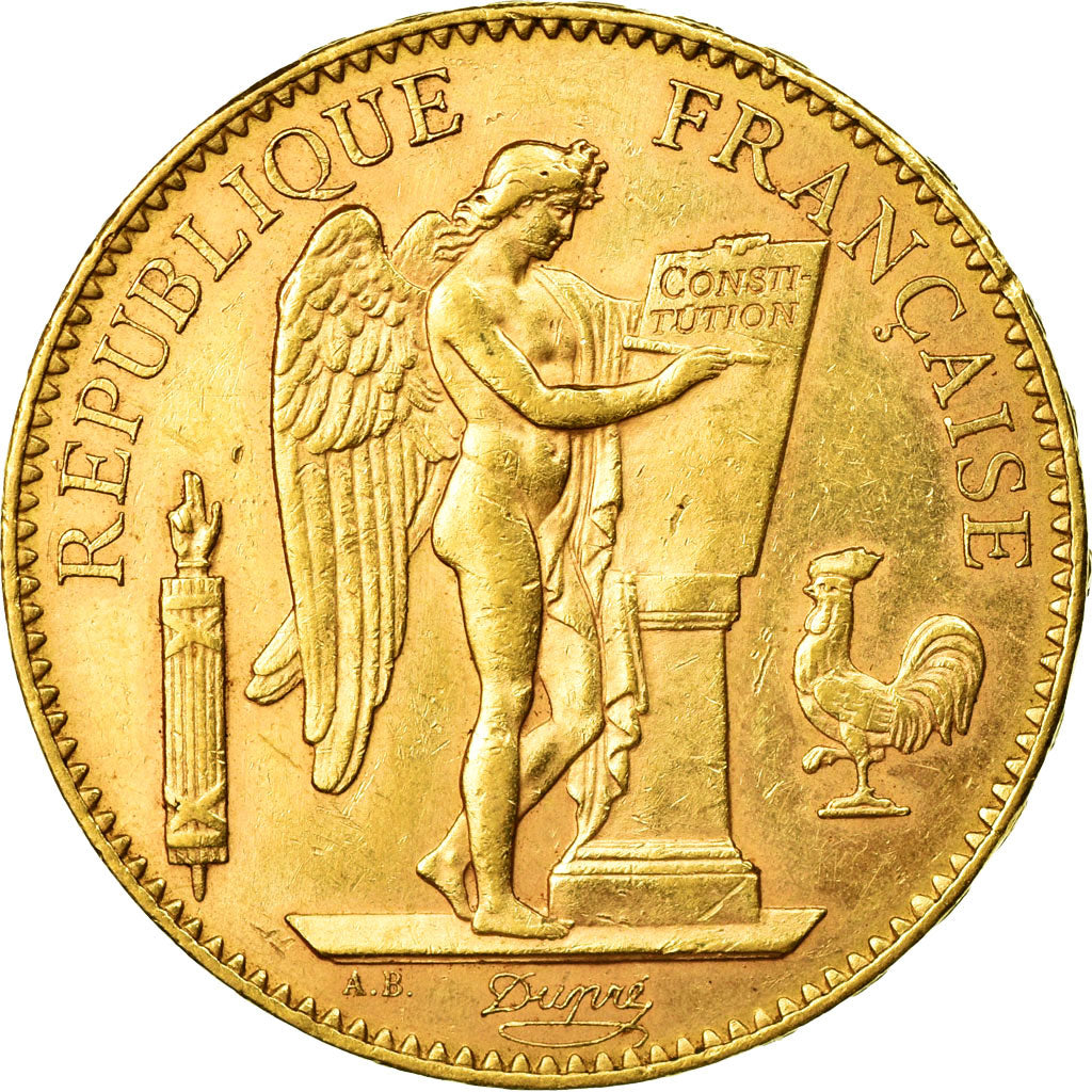 Moeda, França, Génie, 100 Francs, 1903, Paris, AU(50-53), Dourado, KM:832
