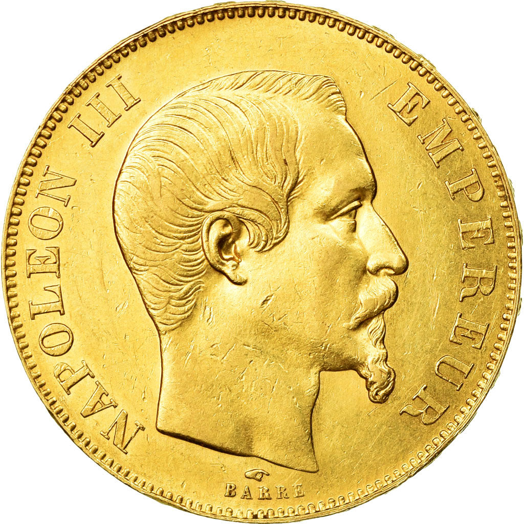 Moneda, Francia, Napoleon III, Napoléon III, 50 Francs, 1857, Paris, EBC, Oro