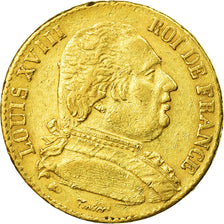Munten, Frankrijk, Louis XVIII, Louis XVIII, 20 Francs, 1815, Bayonne, FR+