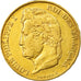 Moneda, Francia, Louis-Philippe, 20 Francs, 1833, Paris, MBC, Oro, KM:750.1