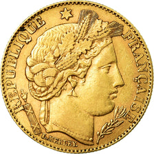 Coin, France, Cérès, 10 Francs, 1896, Paris, AU(50-53), Gold, KM:830
