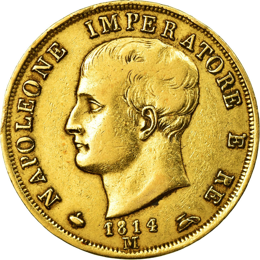 Coin, ITALIAN STATES, KINGDOM OF NAPOLEON, Napoleon I, 40 Lire, 1814, Milan