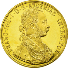 Munten, Oostenrijk, Franz Joseph I, 4 Ducat, 1915, Official restrike, UNC, Goud