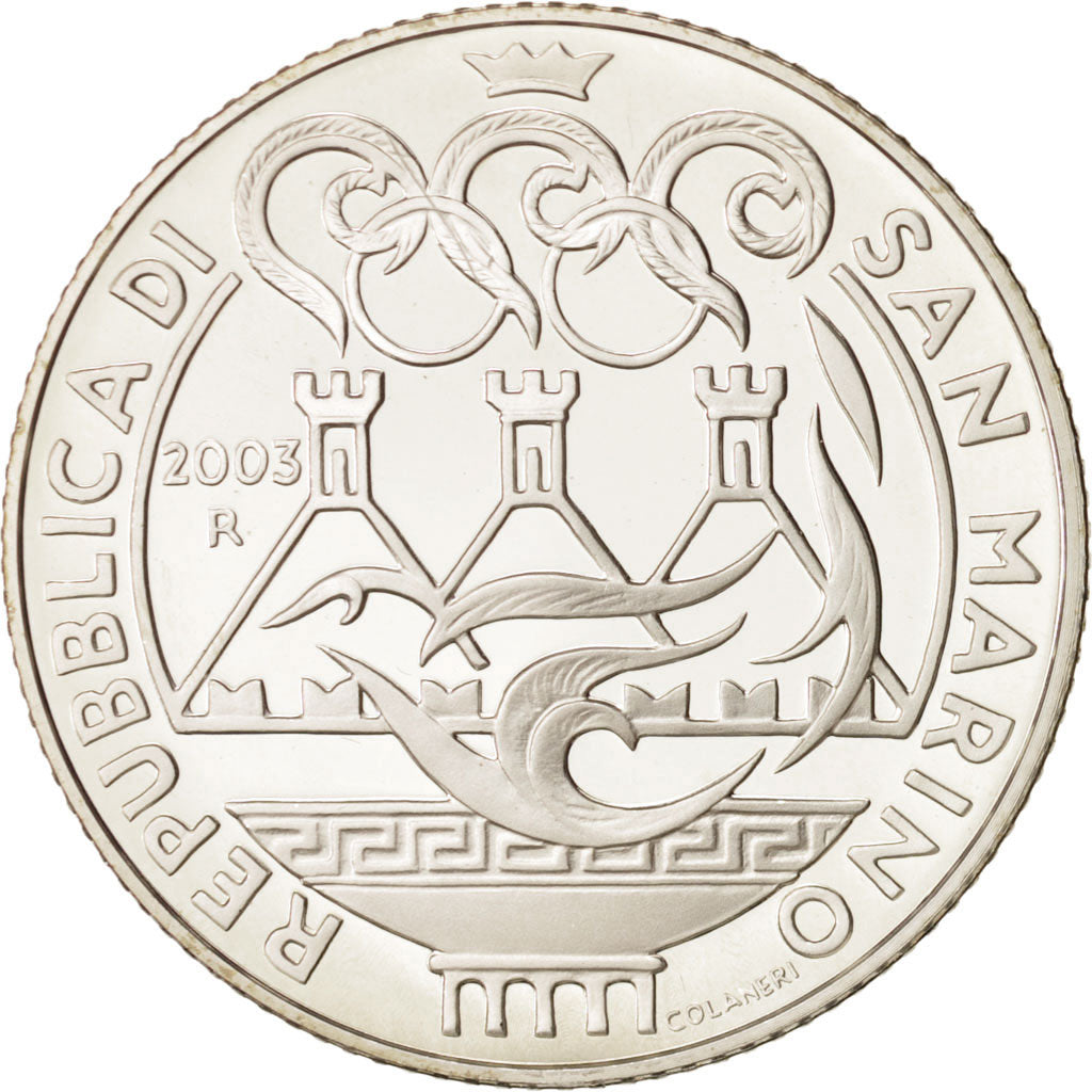 San Marino, 5 Euro, 2003, Silver, KM:453