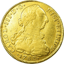 Munten, Colombia, Charles III, 8 Escudos, 1783, Nuevo Reino, FR, Goud, KM:50.1