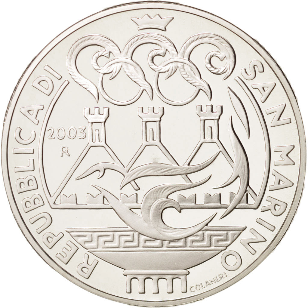San Marino, 10 Euro, 2003, Rome, Silver, KM:454