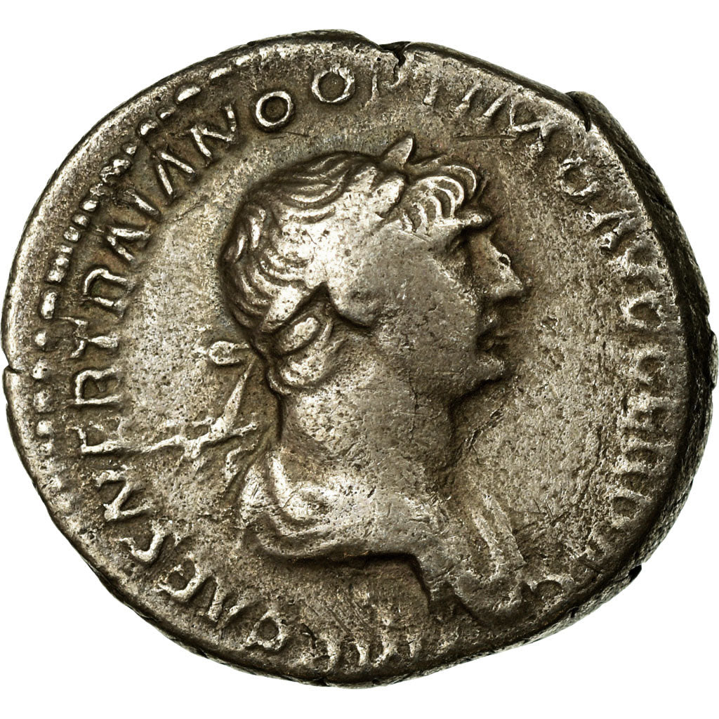 Coin, Trajan, Denarius, 115, Rome, EF(40-45), Silver, RIC:355