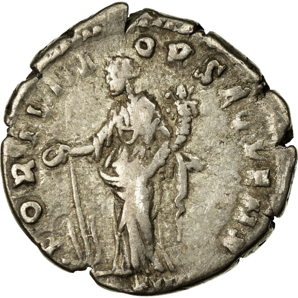 Coin, Antoninus Pius, Denarius, 159-160, Rome, VF(30-35), Silver, RIC:286a