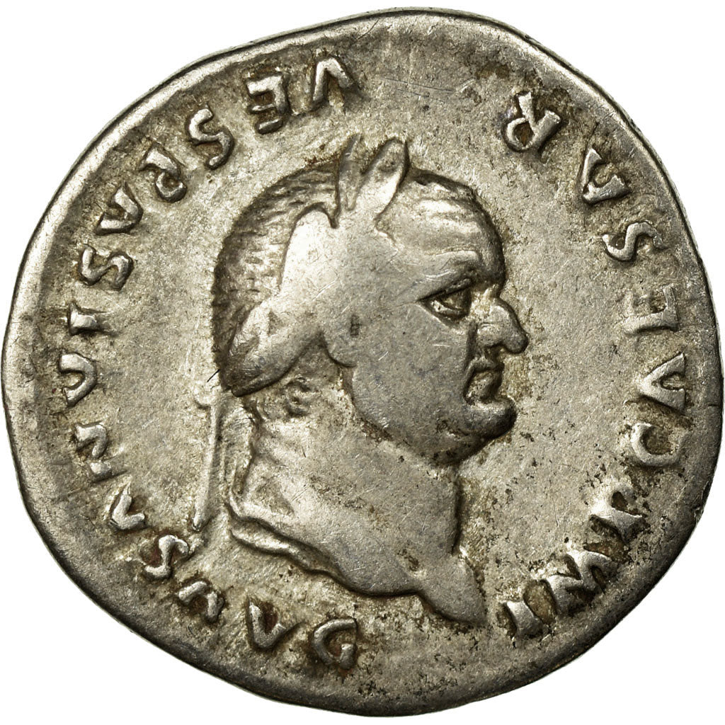 Coin, Vespasian, Denarius, 75, Rome, VF(30-35), Silver, RIC:772