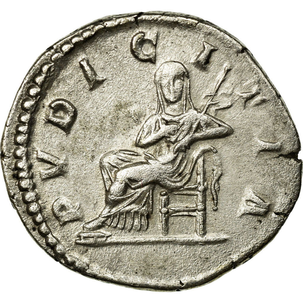 Coin, Julia Domna, Denarius, 211, Rome, AU(50-53), Silver, RIC:575