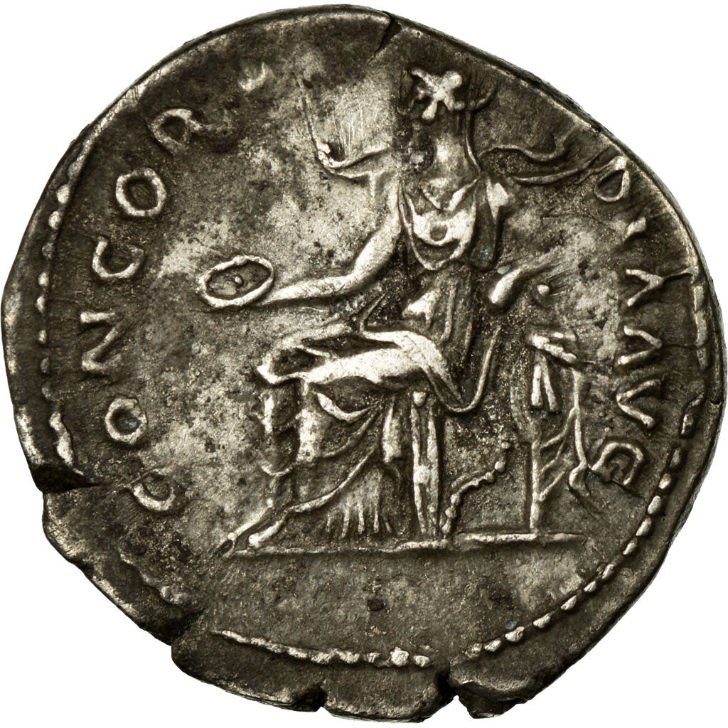 Coin, Sabina, Denarius, 129, Rome, AU(50-53), Silver, RIC:398