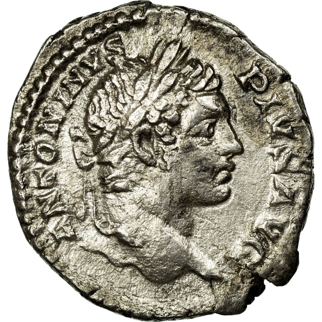 Coin, Caracalla, Denarius, 206, Rome, AU(50-53), Silver, RIC:179