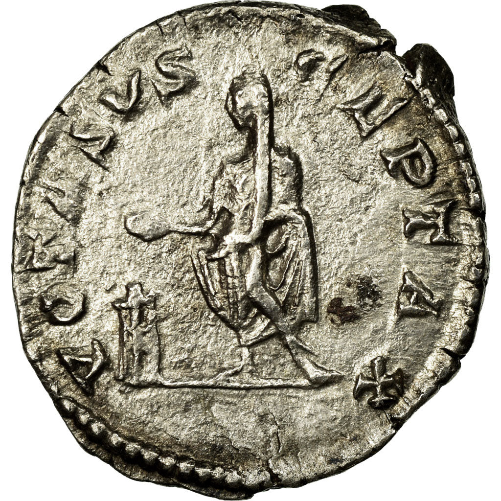 Coin, Caracalla, Denarius, 206, Rome, AU(50-53), Silver, RIC:179