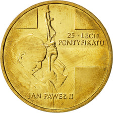 Poland, 2 Zlote, 2003, Warsaw, Brass, KM:465