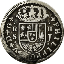 Coin, Spain, Philip V, 2 Reales, 1722, Seville, VF(30-35), Silver, KM:307