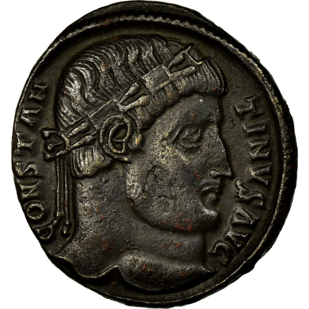 Moneta, Constantine I, Follis, 327-329, Antioch, SPL-, Rame, RIC:81
