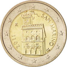 San Marino, 2 Euro, 2011, MS(65-70), Bi-Metallic, KM:486