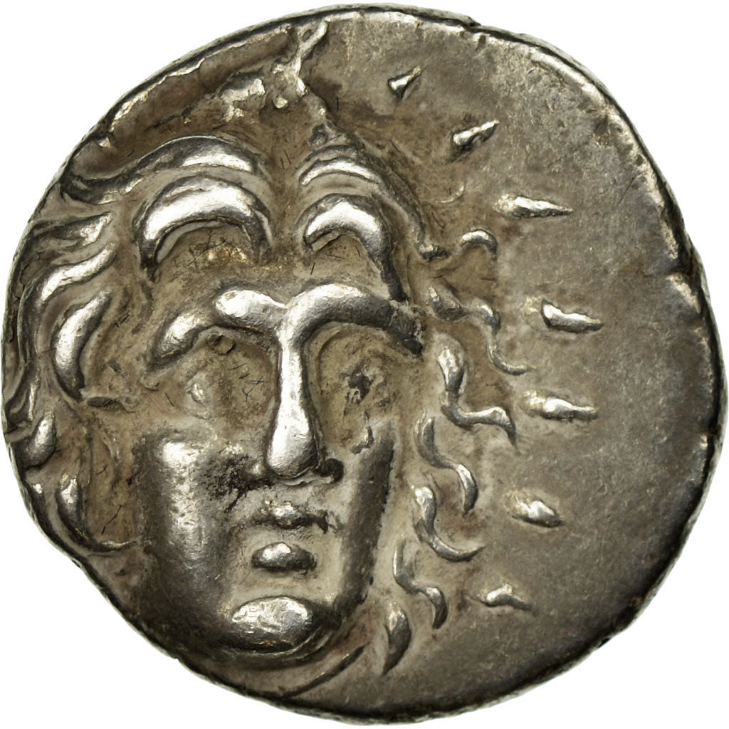 Moeda, Cária, Rhodes, Didrachm, 250-229 BC, AU(50-53), Prata, SNG Cop:765