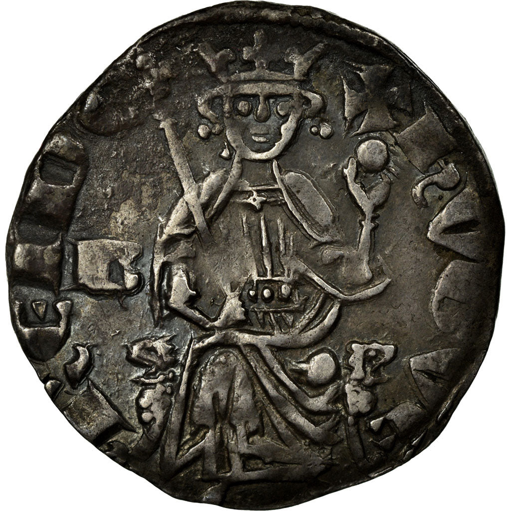 Monnaie, Croisades, Royaume de Chypre, Hugues IV, Gros, TTB, Argent