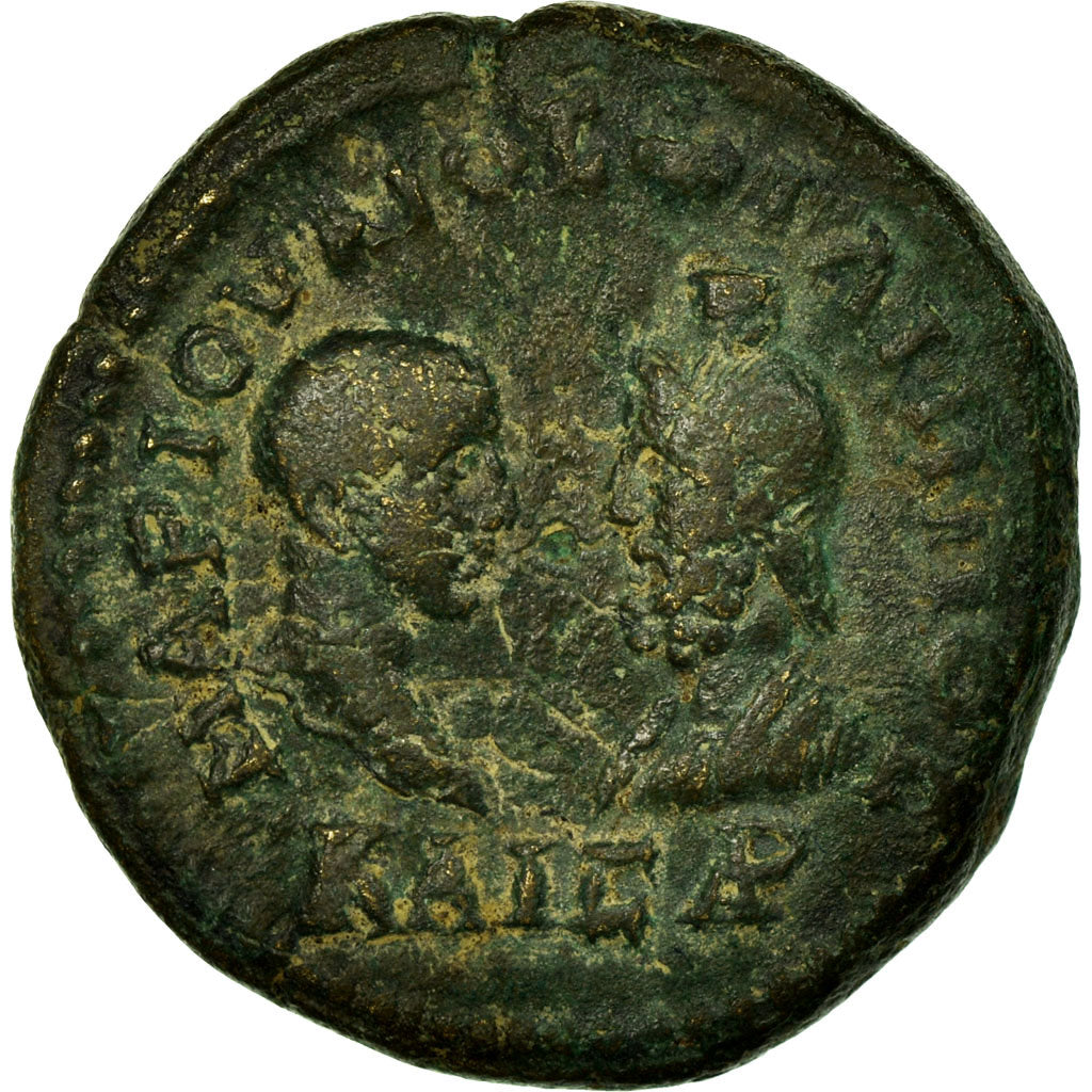 Coin, Thrace, Philip II, Tetrassaria, 244-249, Mesembria, VF(30-35), Copper