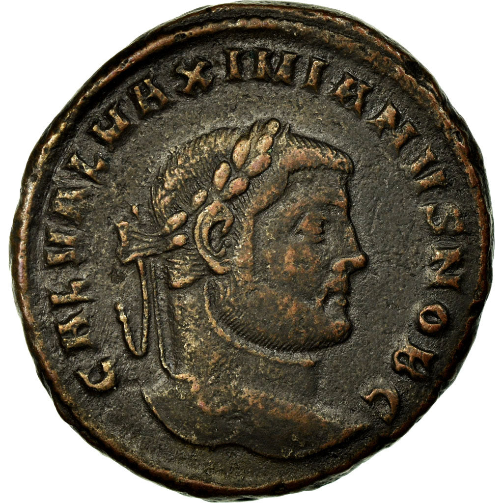 Munten, Galei, Follis, 305-310, Siscia, ZF+, Bronze, RIC:81b var.