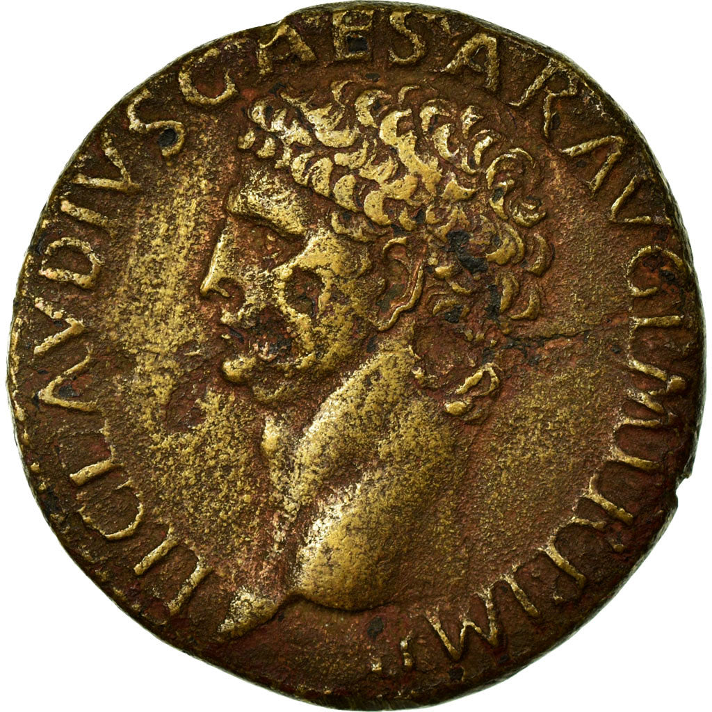 Coin, Claudius, As, 41-42, Rome, EF(40-45), Bronze, RIC:94