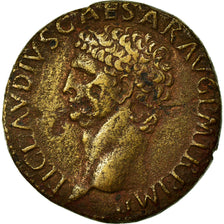 Coin, Claudius, As, 41-42, Rome, EF(40-45), Bronze, RIC:94