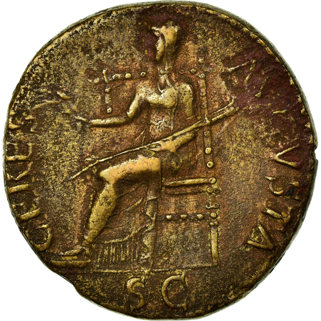 Coin, Claudius, As, 41-42, Rome, EF(40-45), Bronze, RIC:94