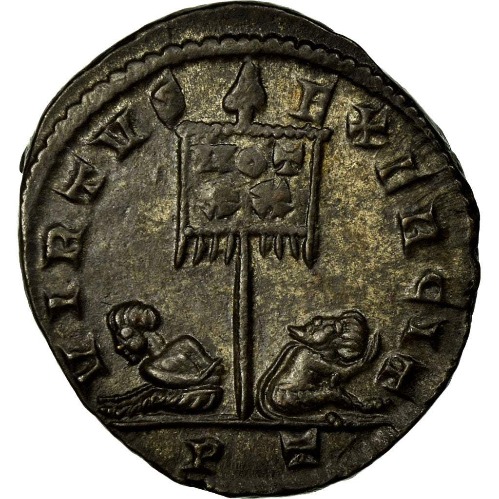 Coin, Constantine I, Follis, 319-320, Ticinum, MS(60-62), Copper, RIC:114