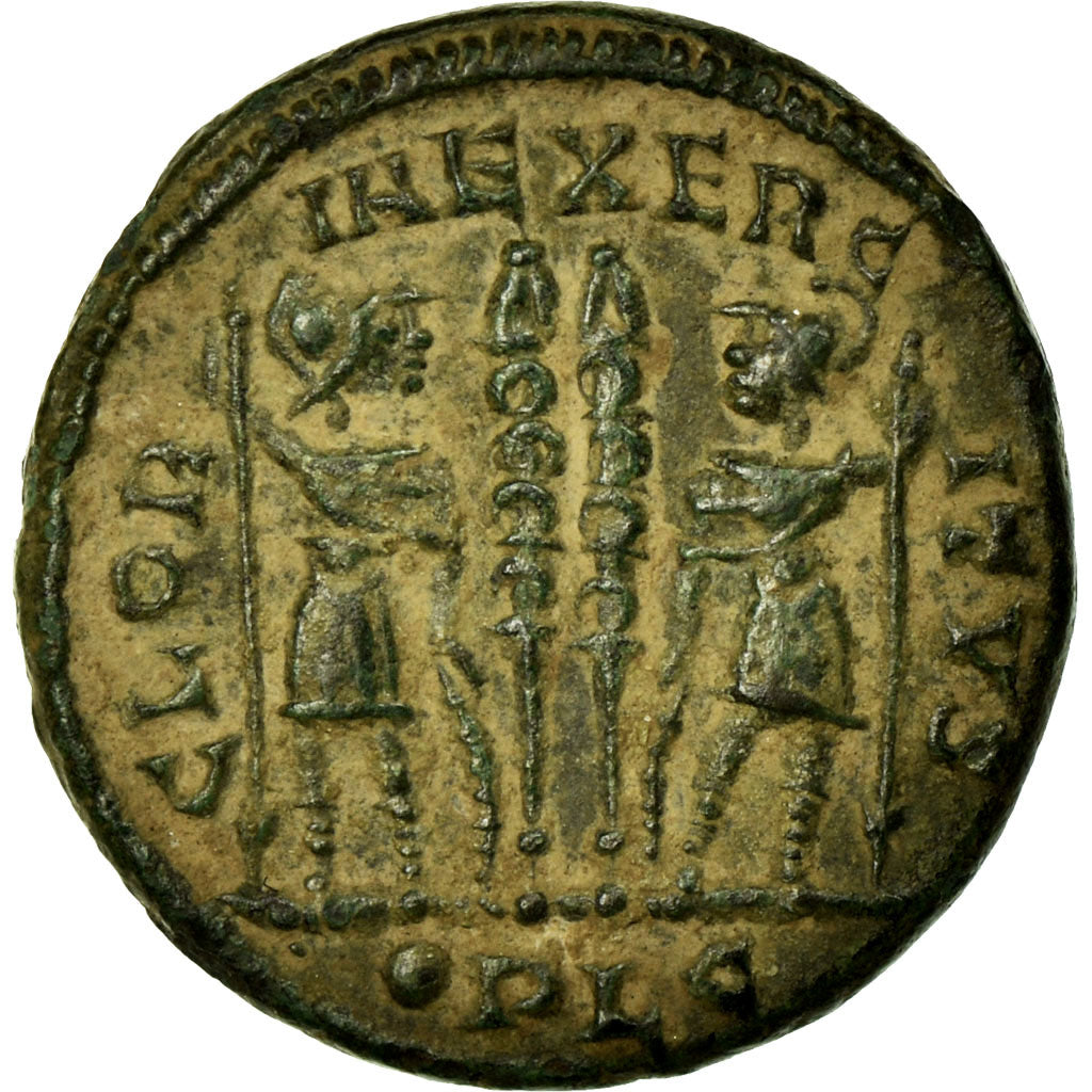Coin, Constantine II, Follis, 332, Lyon - Lugdunum, AU(55-58), Copper, RIC:240