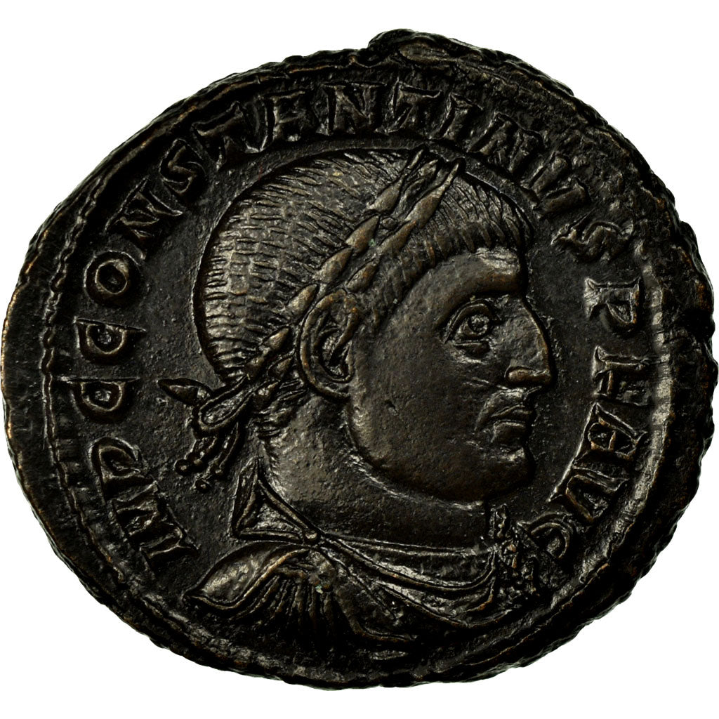 Münze, Constantine I, Follis, 312-313, Ostia, VZ, Kupfer, RIC:85