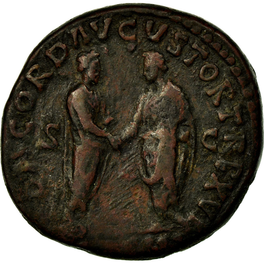 Coin, Marcus Aurelius, Dupondius, 161, Rome, EF(40-45), Bronze, RIC:800