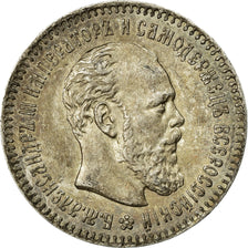 Monnaie, Russie, Alexander III, 25 Kopeks, 1894, St. Petersburg, SUP+, Argent