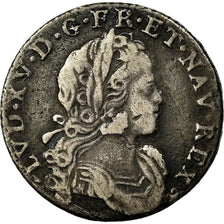 Coin, France, Louis XV, 10 sols de France-Navarre, 1719, Rouen, VF(30-35)