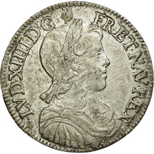 Moneta, Francia, Louis XIV, 1/2 Écu à la mèche longue, 1/2 Ecu, 1656, Angers