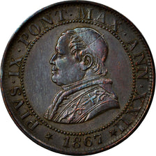 Coin, Vatican, PAPAL STATES, Pius IX, 1/2 Soldo, 2-1/2 Centesimi, 1867