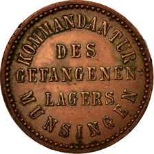 Coin, Germany, Kommandantur des Gefangenen-Lagers, 10 Mark, AU(55-58), Copper