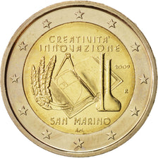 San Marino, 2 Euro, 2009, Rome, Bi-Metallic, KM:490