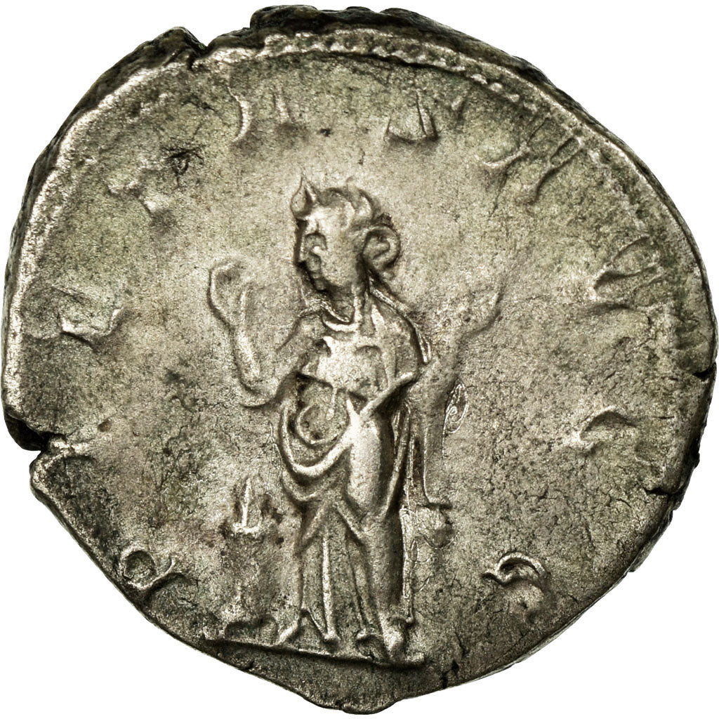 Coin, Trebonianus Gallus, Antoninianus, 252, Rome, AU(50-53), Billon, RIC:72