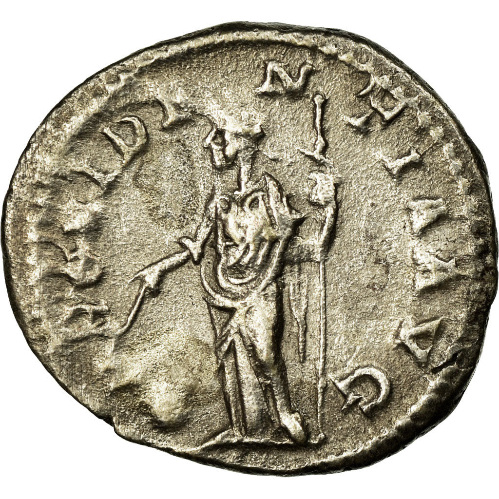 Coin, Severus Alexander, Denarius, AD 223, Rome, AU(50-53), Silver, RIC:173