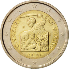 San Marino, 2 Euro, 2011, Bi-Metallic, KM:500