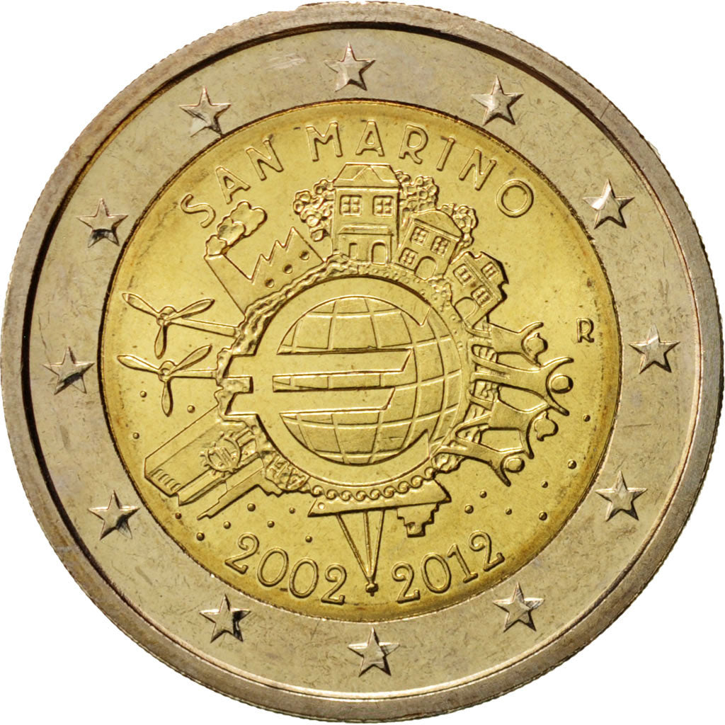 San Marino, 2 Euro, 2012, Bi-Metallic, KM:486