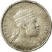 Moneta, Etiopia, Menelik II, 1/8 Birr, 1895 (EE 1887), Paris, MB, Argento, KM:2
