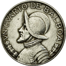Coin, Panama, 1/4 Balboa, 1933, VF(30-35), Silver, KM:11.1