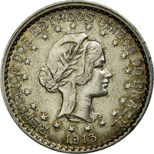 Coin, Brazil, 500 Reis, 1913, AU(50-53), Silver, KM:512