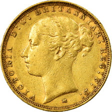 Münze, Australien, Victoria, Sovereign, 1885, Melbourne, SS, Gold, KM:7