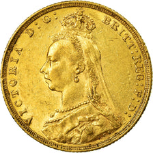 Münze, Australien, Victoria, Sovereign, 1890, Melbourne, SS+, Gold, KM:10