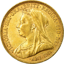 Münze, Großbritannien, Victoria, Sovereign, 1893, London, SS, Gold, KM:785