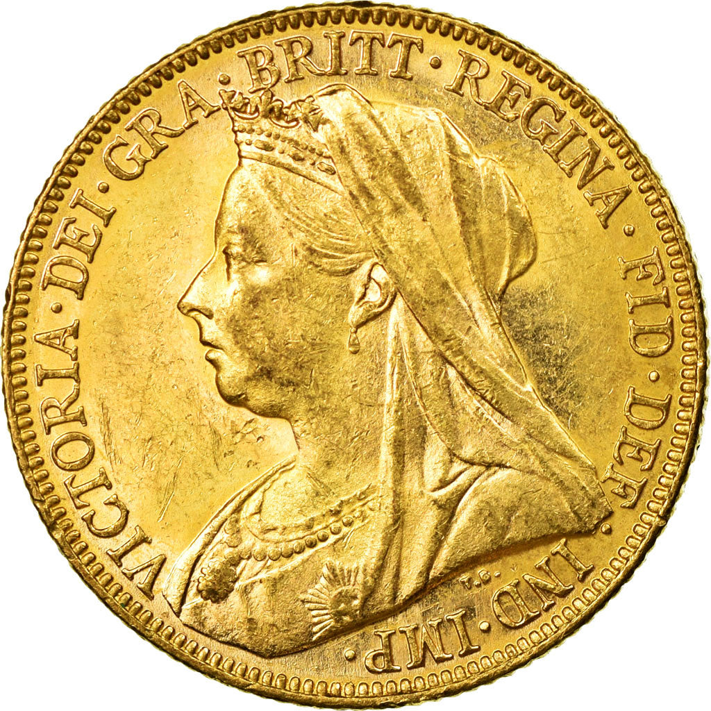 Coin, Australia, Victoria, Sovereign, 1899, Melbourne, AU(55-58), Gold, KM:13