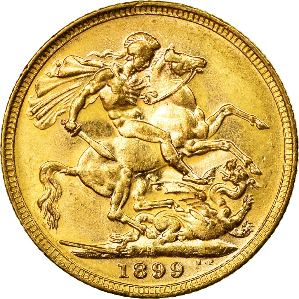 Coin, Australia, Victoria, Sovereign, 1899, Melbourne, AU(55-58), Gold, KM:13